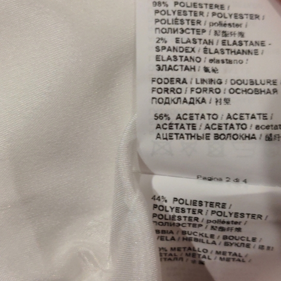 Pinko Cola 1 Giacca White Belted Jacket size 10 - Picture 12 of 13